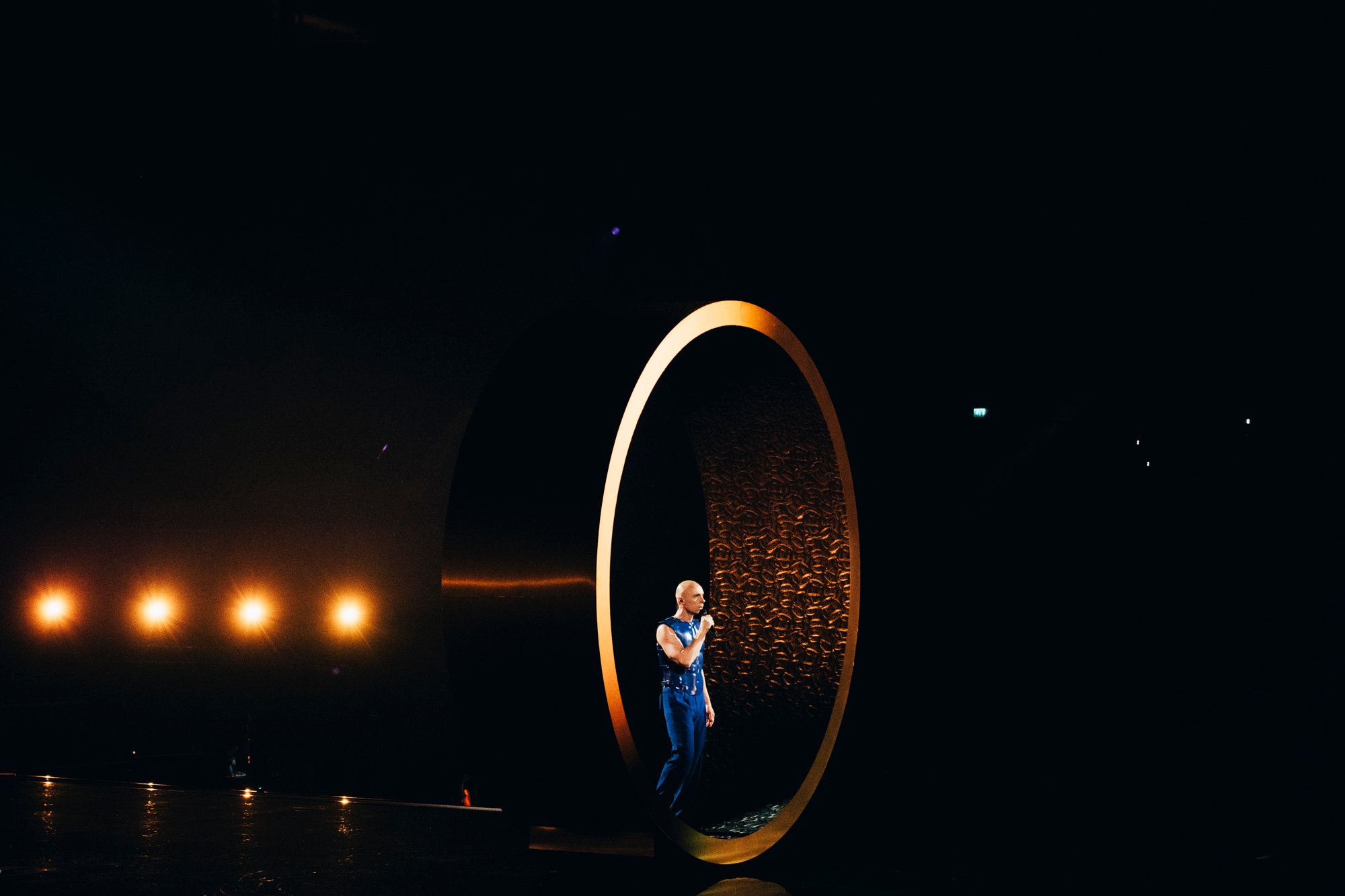 Dons from Latvia rehearses for the Eurovision Song Contest