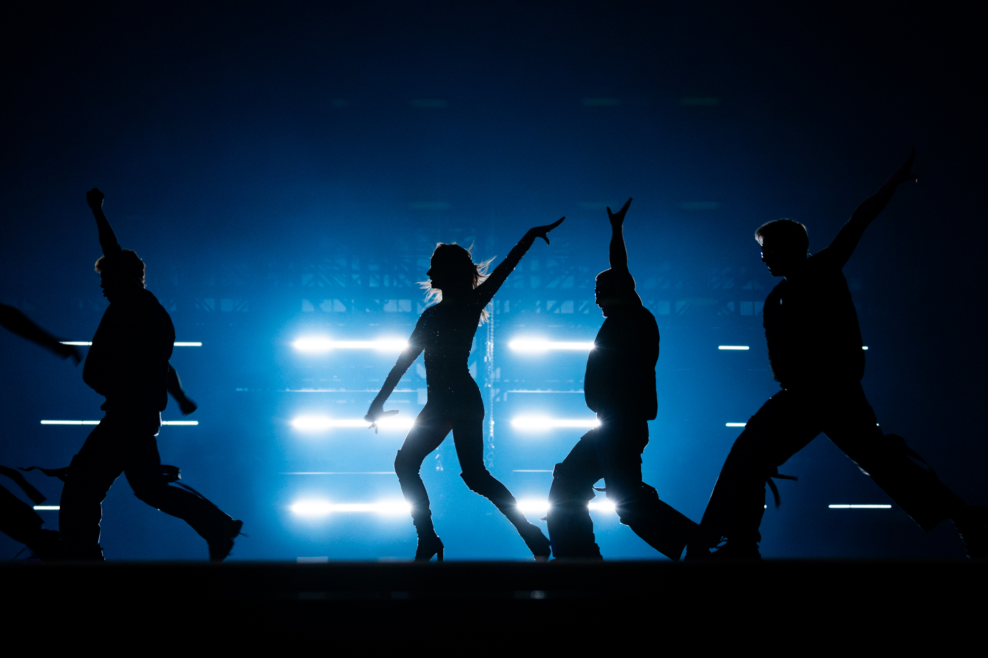 Kaleen rehearsing We Will Rave for Austria at the First Rehearsal of the Second Semi-Final at Malmö Arena